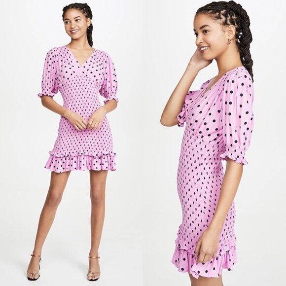 faithfull the brand margherita mini dress NWT Faithfull The Brand Margherita Polkadot Mini Dress